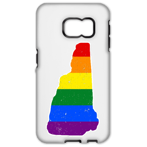 New Hampshire Rainbow Flag LGBT Community Pride LGBT Shirt  Samsung Galaxy S6 Edge Tough