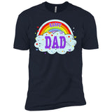 Happiest-Being-The Best Dad-T-Shirt Funny Dad T Shirt  Next Level Premium Short Sleeve Tee