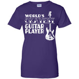 Worlds Okayest Guitar Player T Shirt Guitar Player Gift