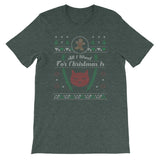 Cat Lovers Shirt All I Want For Christmas Ugly Sweater Design