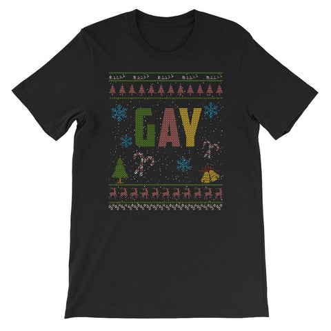 Gay Christmas Ugly Sweater Design LGBTQ Gay Rights