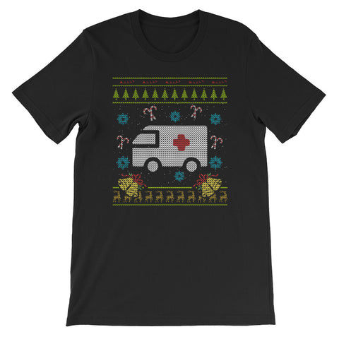 EMT Christmas Ugly Design Paramedic Ugly EMS Sweater Design