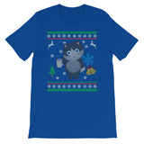 Eggnog Kitty Cat Ugly Christmas Sweater Design Cat Lover