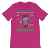 Eggnog Kitty Cat Ugly Christmas Sweater Design Cat Lover