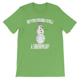 Funny Family Christmas Design Wanna Build A Snowman