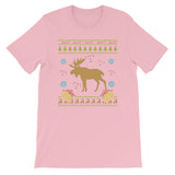 Moose Christmas Ugly Sweater Design Moose Hunting