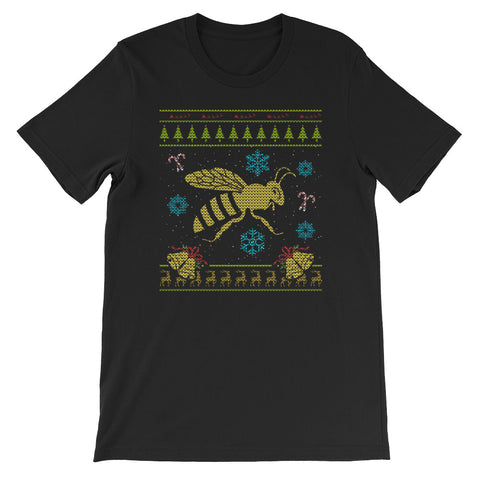 Honey Bee Christmas Sweater Design Bee Keeper Design