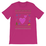 Hearts Couples Design Emoticon Christmas Ugly Design Icon