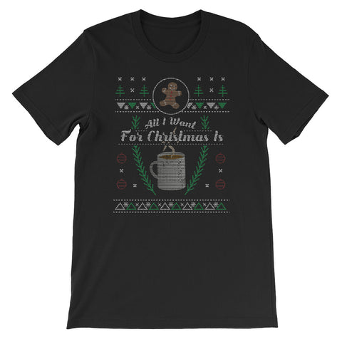 Funny Gift Christmas Want For Christmas Is Coffee Lover